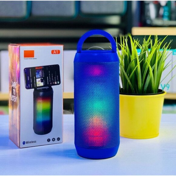 Universal Wireless Bluetooth Portable Speaker Radio LED Colorful Display BLUE - Picture 1 of 1